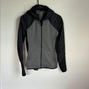 Nike Black and Gray Athletic Hoodie
